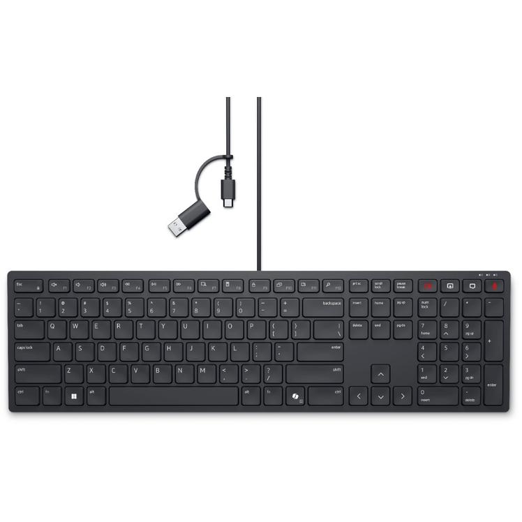 DELL KB525C Pro Collaboration YU tastatura crna - pogled 5