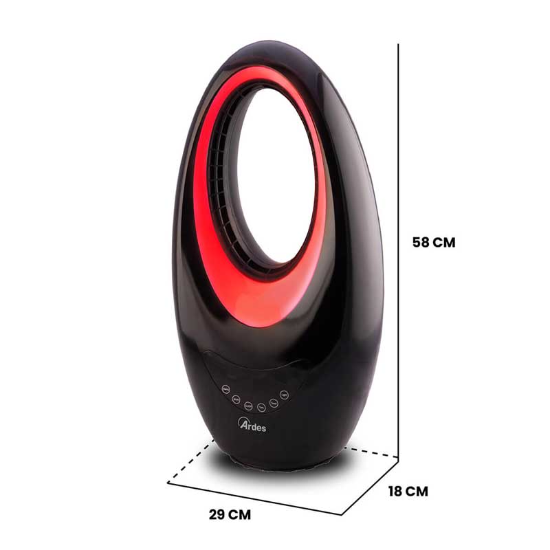 Grejalica sa LED svetlom i daljinskim 2kW Ardes Sauron AR4BL1 - pogled 5