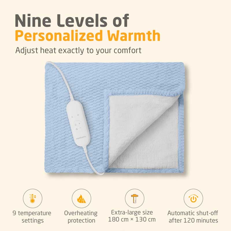 Medisana električno ćebe 180x130cm 120W HB 417 svetlo zelena - pogled 5