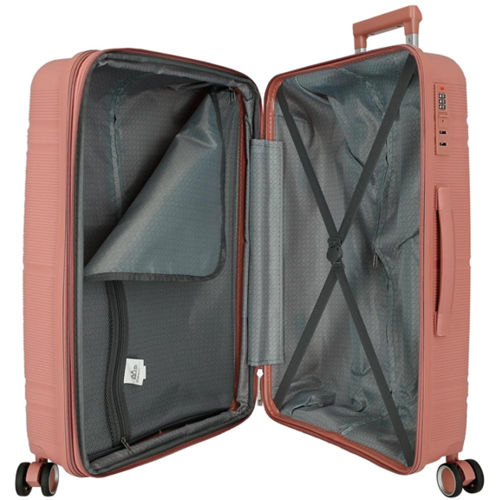 Komplet PP proširivih kofera 68cm i 55cm Roll Road Universe powder pink 54795 - pogled 5