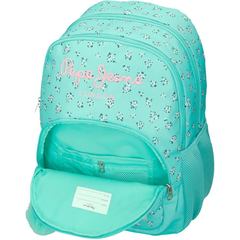 Ranac za školu 44cm PJL Nora turquoise 60425 - pogled 5