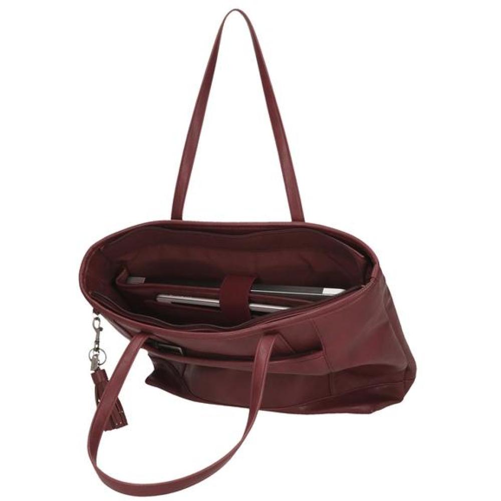 Ženska torba sa pregradom za laptop i tablet Pepe Jeans Bera bordeaux 72375 - pogled 5