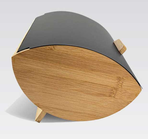 Maestro Drvena kutija za hleb sa metalnim poklopcem MR-1775-BLACK - pogled 5