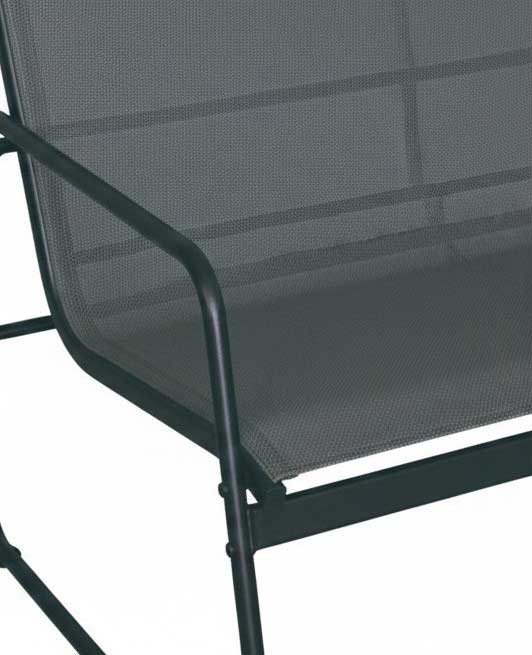 Baštenska garnitura sa dvosedom Luna Black - pogled 5