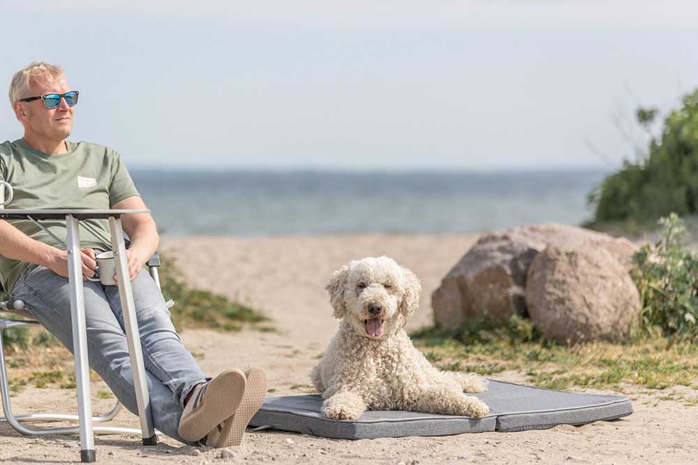 Sklopiva ležaljka za pse Samoa Vital grey 100x70cm Trixie 284405 - pogled 5