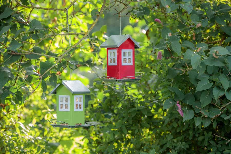 Hranilica za divlje ptice Crvena kućica Trixie 55630 - pogled 5