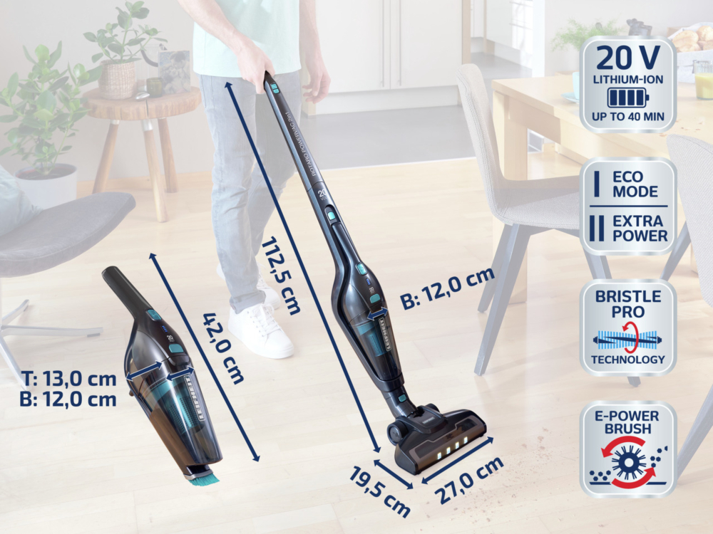 Leifheit Usisivač štapni Rotaro Powervac 2u1 20V LF11928 - pogled 5