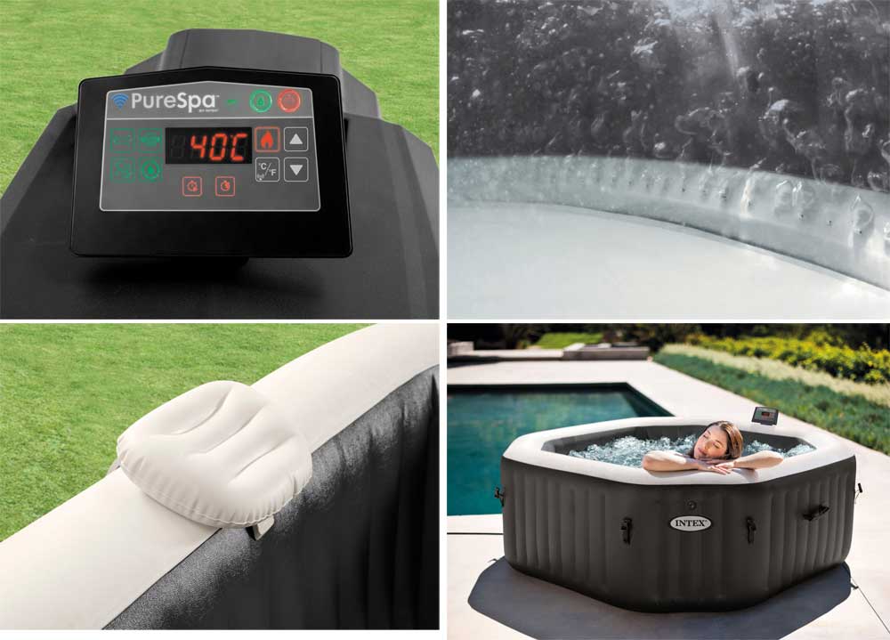 Intex Spa centar za 4 osobe sa grejačem Jet & Bubble Deluxe Octagon 28458 - pogled 5
