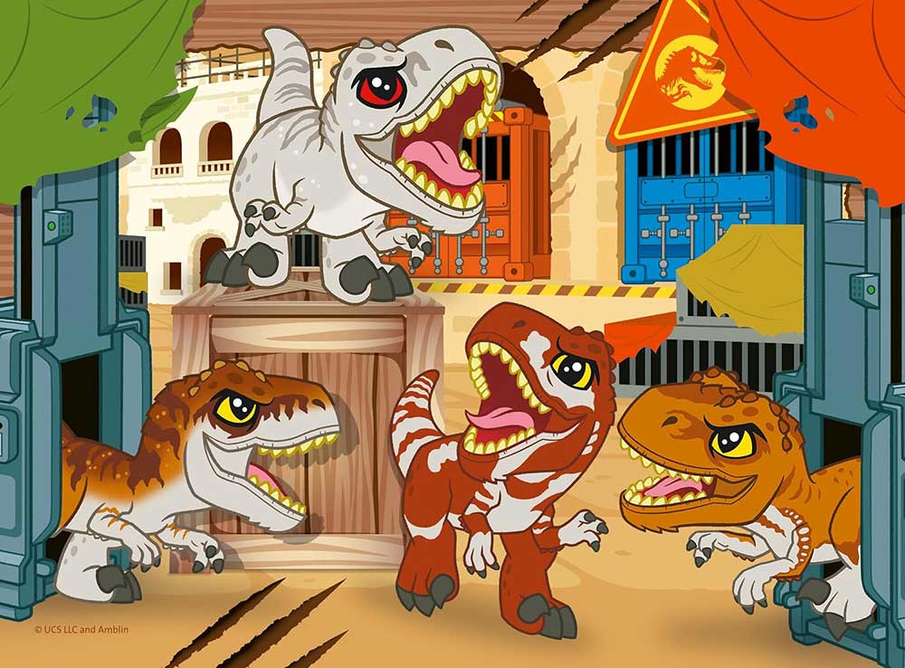 Puzzle za decu 4u1 Jurassic World Ravensburger 12004027 - pogled 5