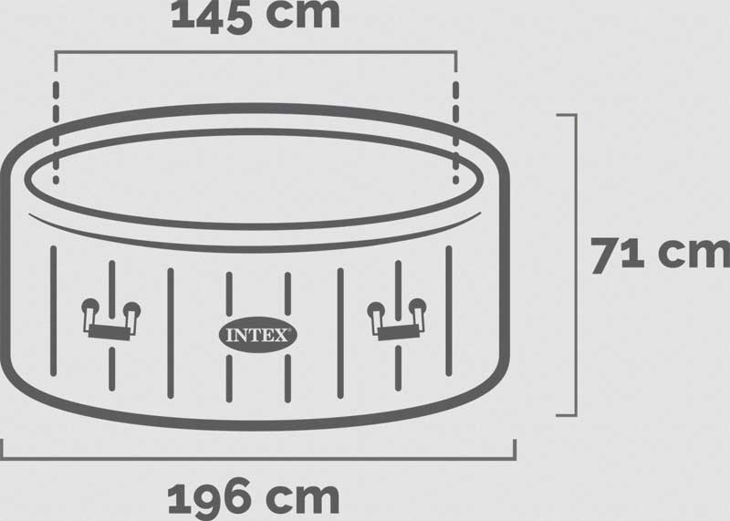 Intex Greywood Deluxe Jacuzzi za 4 osobe sa grejačem 28440 - pogled 5