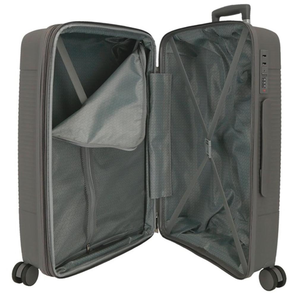 Komplet proširivih polipropilenskih kofera 55cm i 65cm Roll Road Acadia grey 55389 - pogled 5