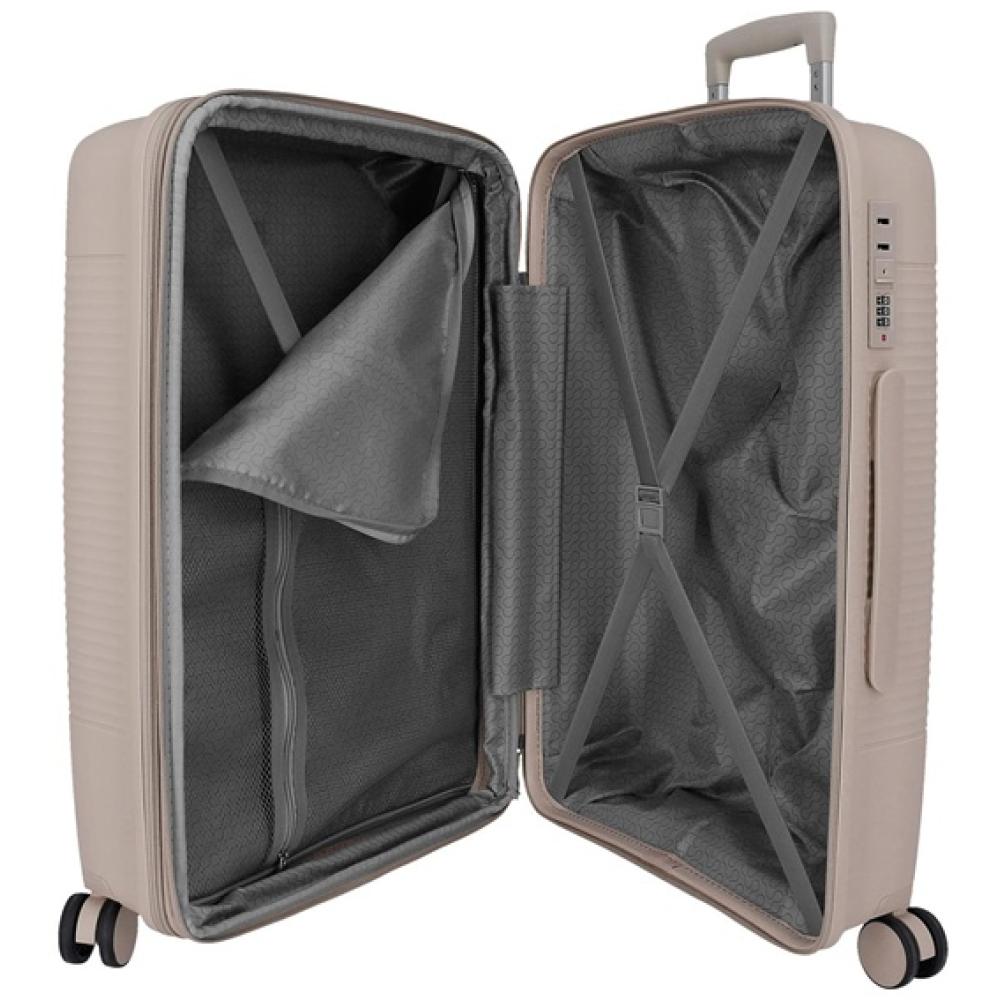 Komplet proširivih polipropilenskih kofera 55cm i 65cm Roll Road Acadia beige 55389 - pogled 5