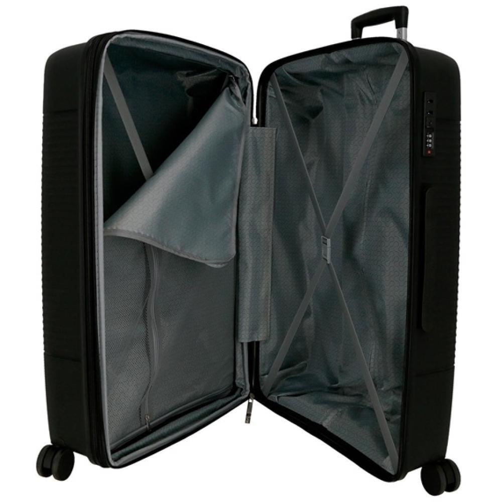 Komplet proširivih polipropilenskih kofera 55cm i 65cm Roll Road Acadia black 55389 - pogled 5