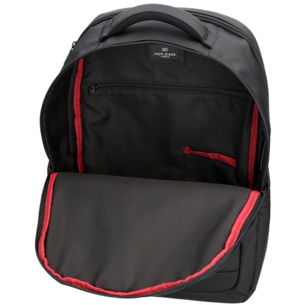 Ranac 44cm sa pregradama za laptop i tablet Pepe Jeans Dorking black 74629 - pogled 5