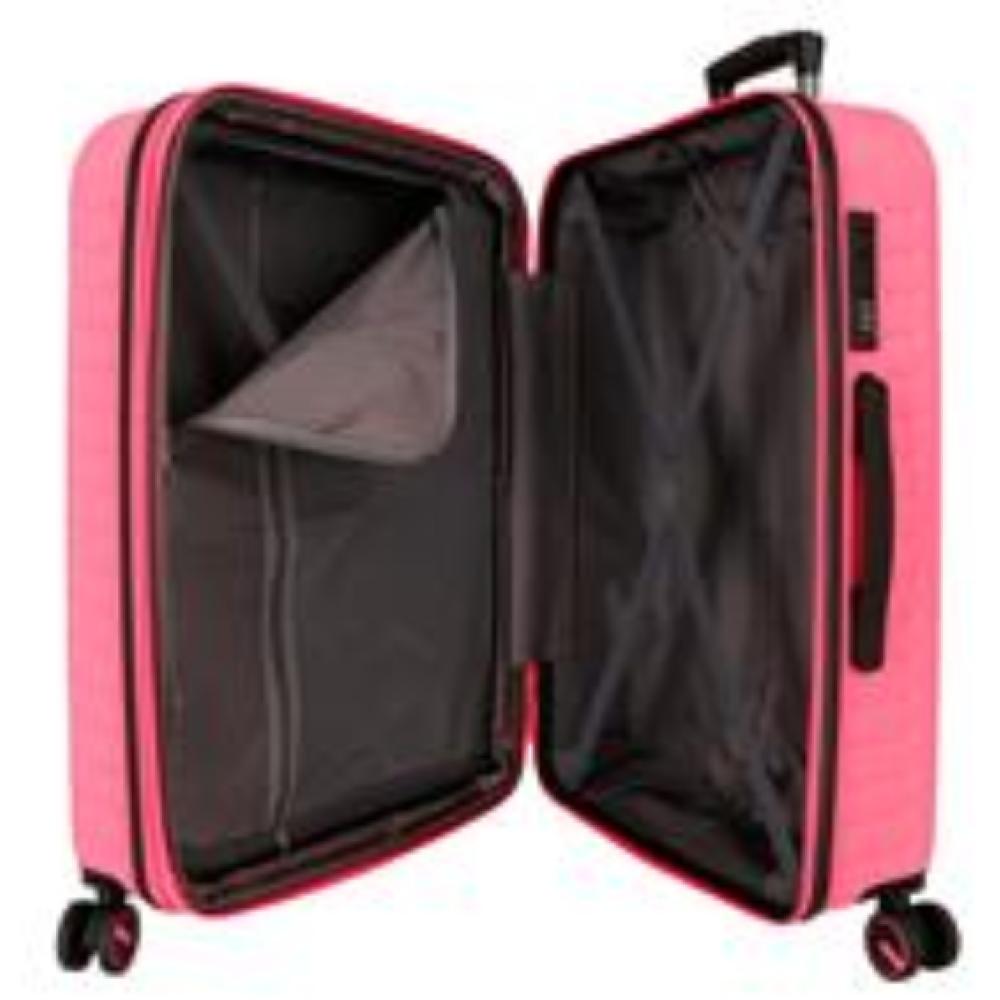 Komplet proširivih ABS kofera 55cm i 68cm PJL Montana pink 75689 - pogled 5