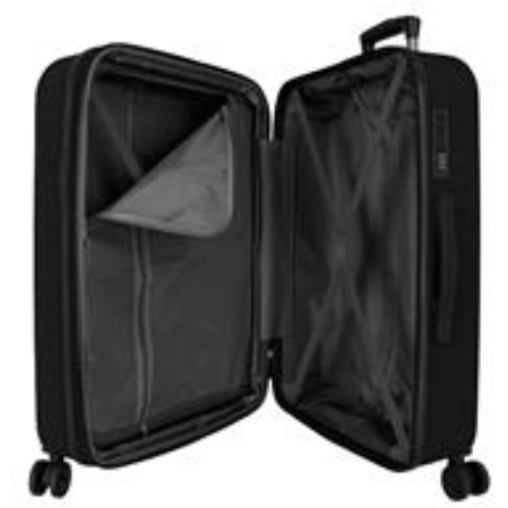 Komplet proširivih ABS kofera 55cm i 68cm PJL Montana black 75689 - pogled 5