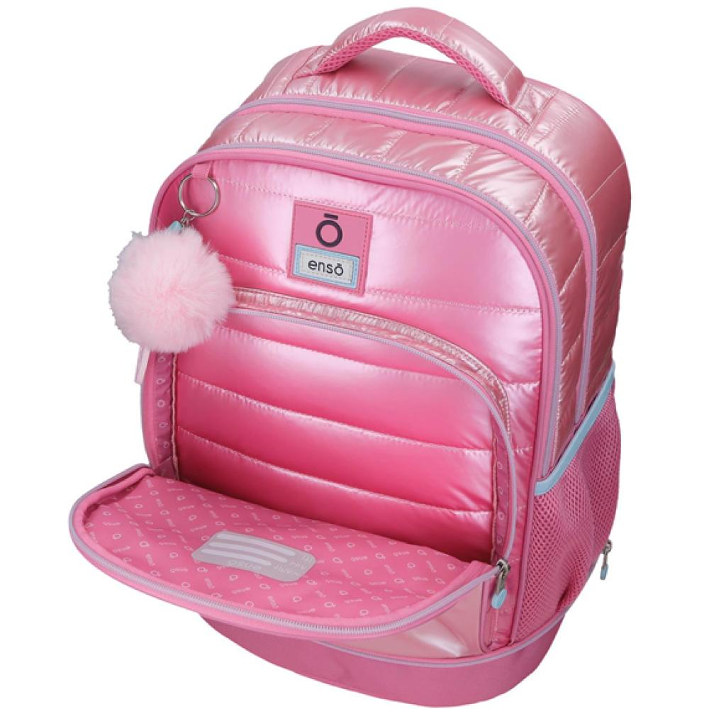 Ranac za školu 43cm sa točkićima Enso Into The Wild pink 99829 - pogled 5