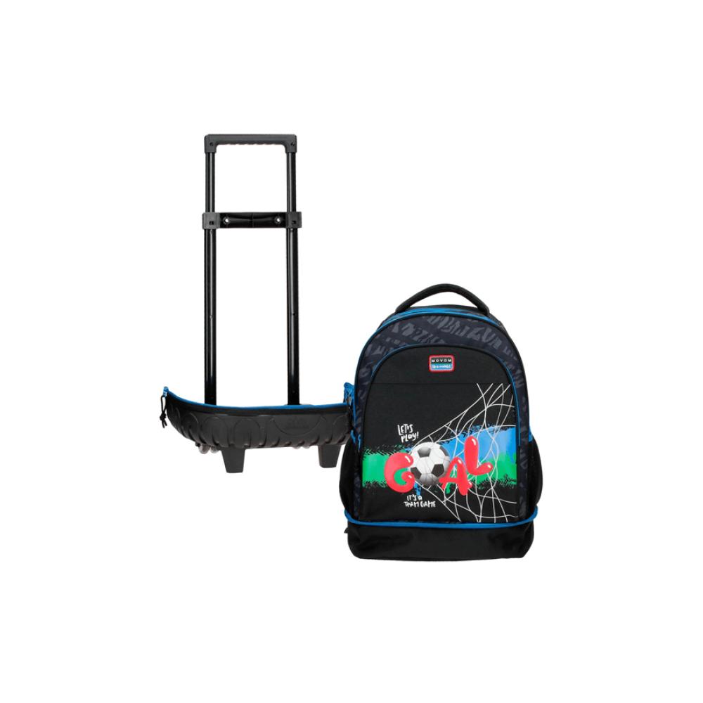 Ranac za školu 43cm sa točkićima Movom Movom Offside black 32829 - pogled 5