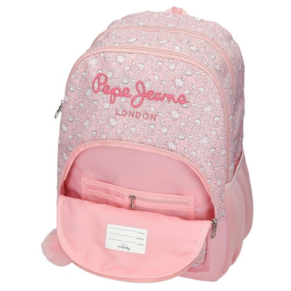 Ranac 44cm za školu Pepe Jeans Mia light pink 60725 - pogled 5