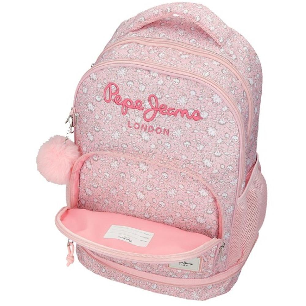 Ranac za školu 43cm sa točkićima PJL Mia light pink 60729 - pogled 5