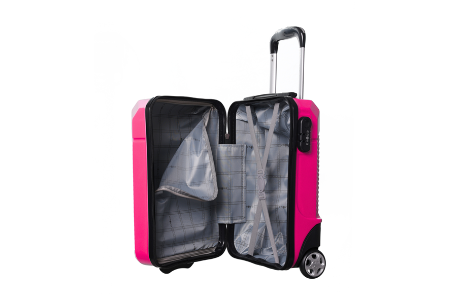 ABS putni kabinski kofer 40cm Capri pink Enova 524209 - pogled 5