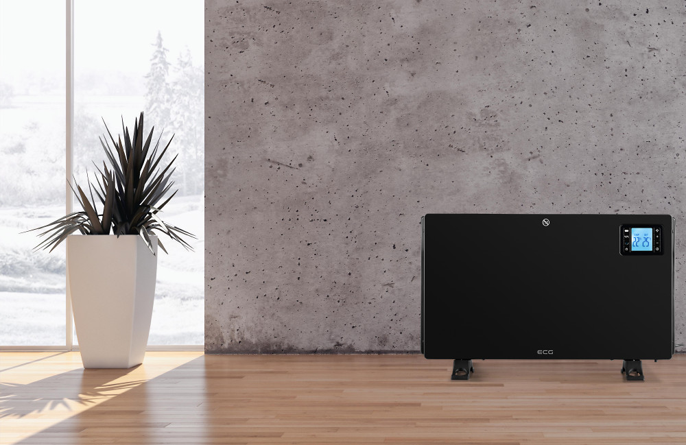 Konvektorska grejalica sa izduvavanjem ECG TK 2080 DR Black - pogled 5