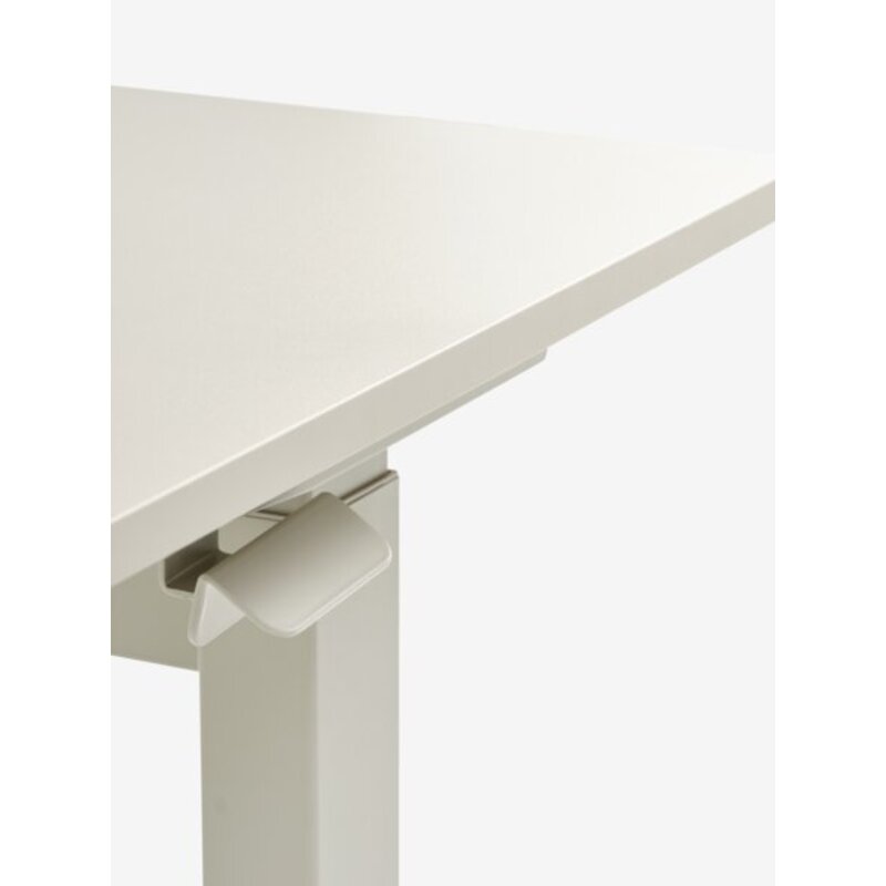 Radni sto sa podesivom visinom LUNDTOFT 70x130 cm, bež - pogled 5