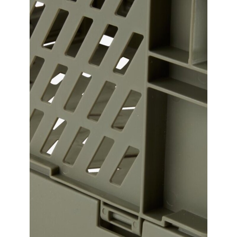 Sklopiva korpa MILAS 25x34x15 cm, plastika, maslinasto zelena - pogled 5