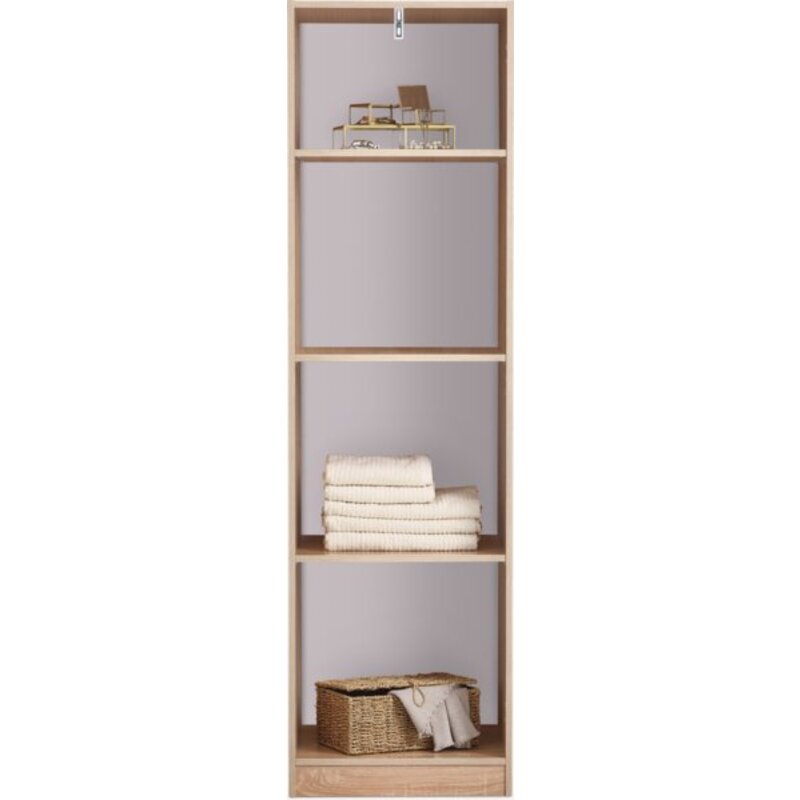 Ormar Fandrup 50x176 cm, 1 vrata, svetao hrast - pogled 5