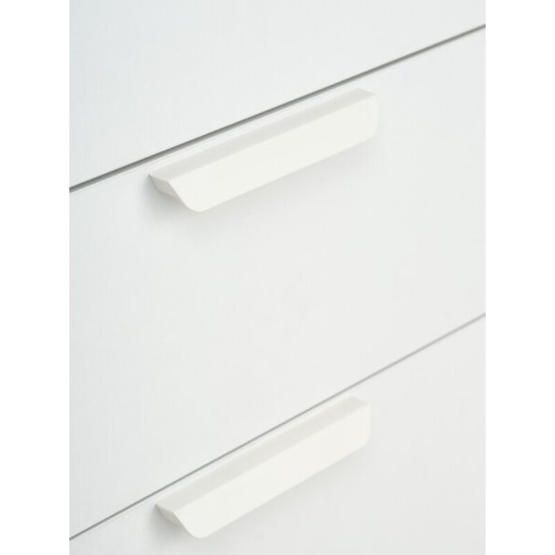 Ormar JENSLEV 96x176, 2 vrata, 3 fioke, bela - pogled 5