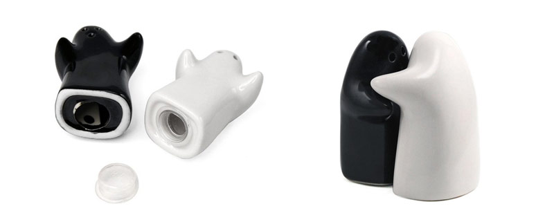 Komplet keramičkih posuda za so i biber Zagrljaj - pogled 5