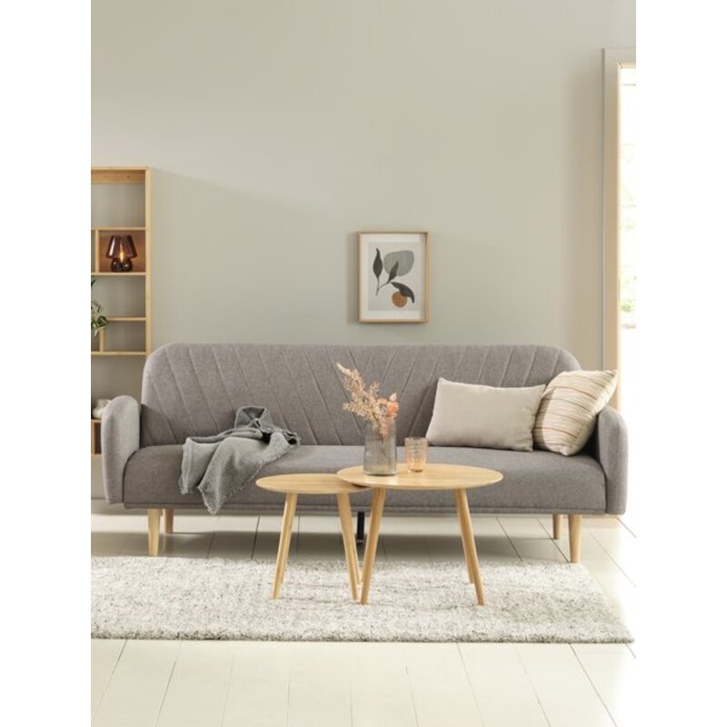 Set stočića MUNKEBO Ø55/Ø45 cm, natur hrast - pogled 5