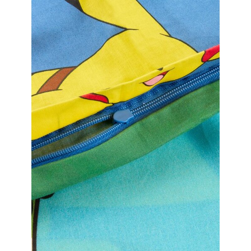 Dečija posteljina POKEMON 140x200 plava Jastučnica i jorganska navlaka - pogled 5