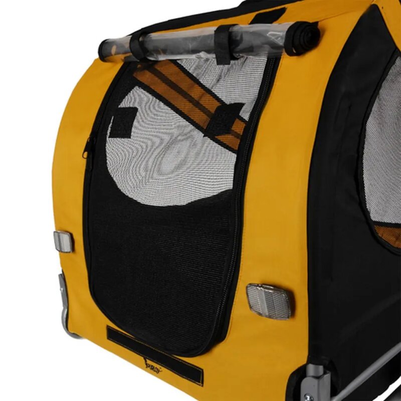 PURLOV Prikolica za Pse i Ljubimce 137x90x73cm, Nosivost 40kg - pogled 5