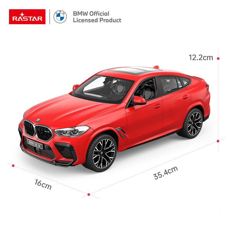 Automobil na daljinsko upravljanje BMW X6 M Rastar, razmera 1:14 - pogled 5