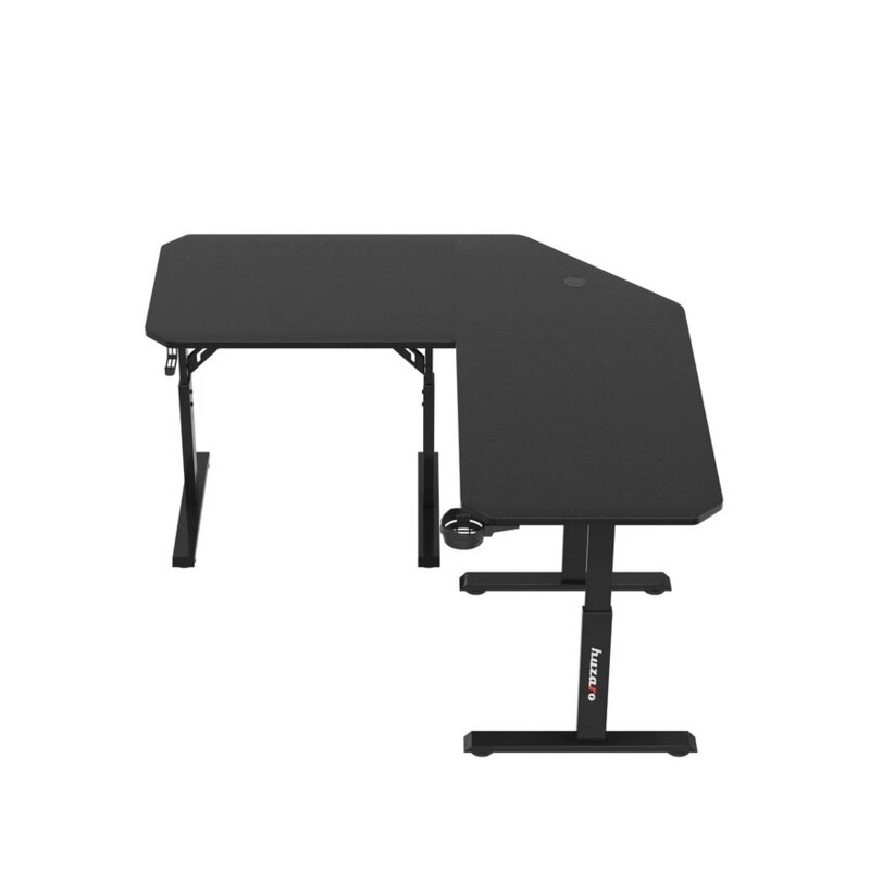 Huzaro Hero 7.3 Gaming Sto sa Podesivom Visinom, Crni, 140x60cm - pogled 5