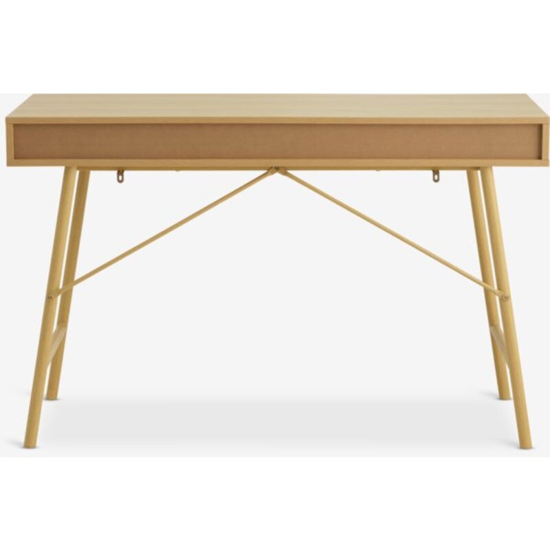 Radni sto LINDVED 48x120 cm sa 2 fioke, natur hrast - pogled 5