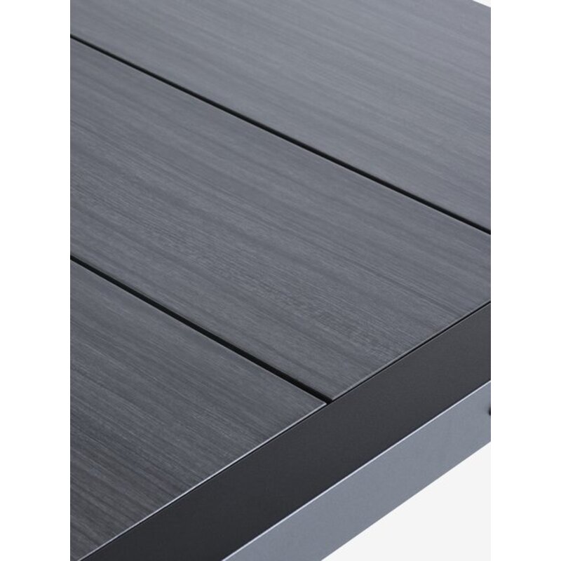 Baštenski sto HAGEN 92x160 cm, sivi, DURAWOOD®/aluminijum - pogled 5