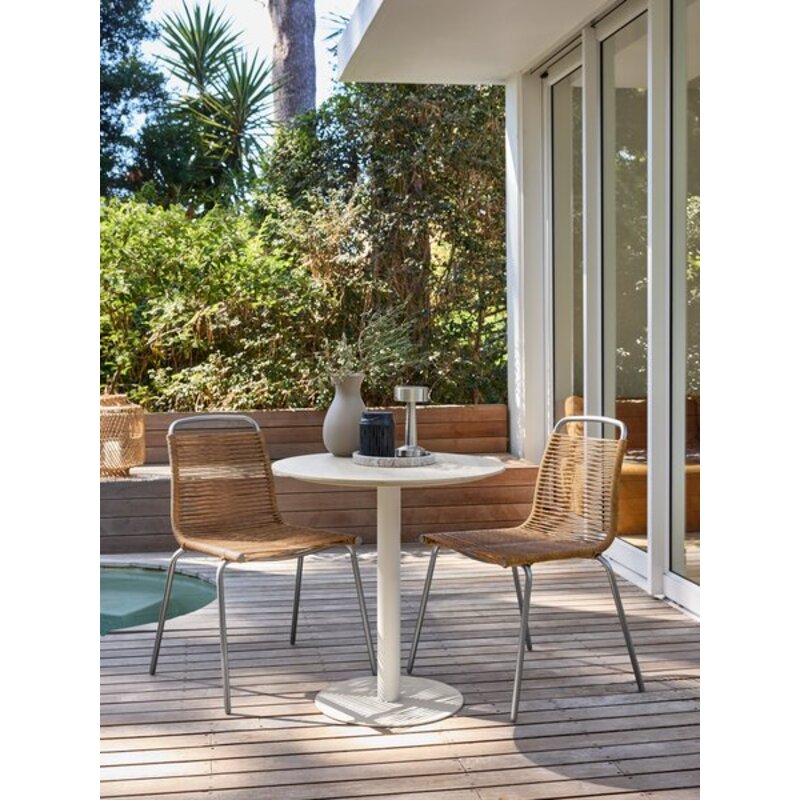 Bistro stočić VAMDRUP Ø70 cm, bež - pogled 5