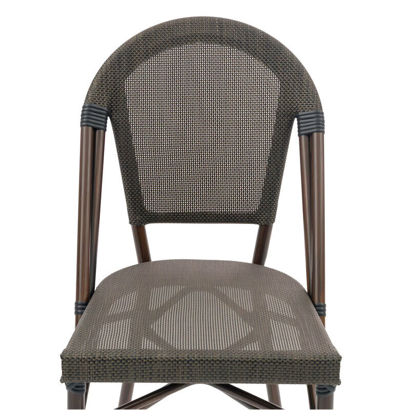 Parisian Style MPRO Trpezarijaska ili Baštenska stolica aluminijum - bambus Nosivost 150 kg - pogled 5