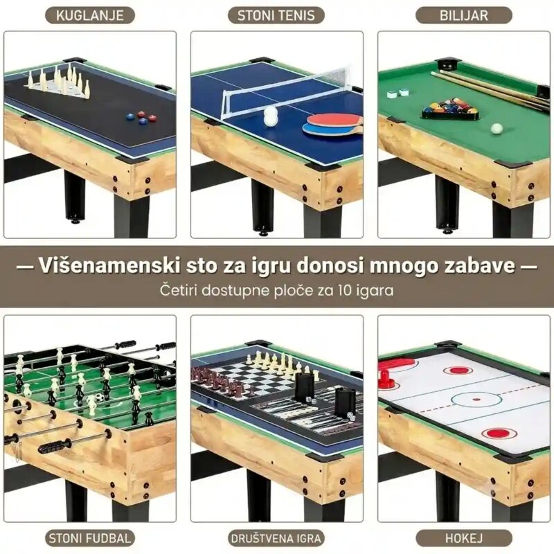 Sportivo 10u1 Multifunkcionalni Sto za Igre - pogled 5