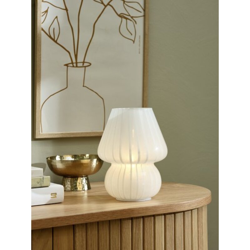 Lampa na baterije 15xV19cm sa tajmerom bela - pogled 5