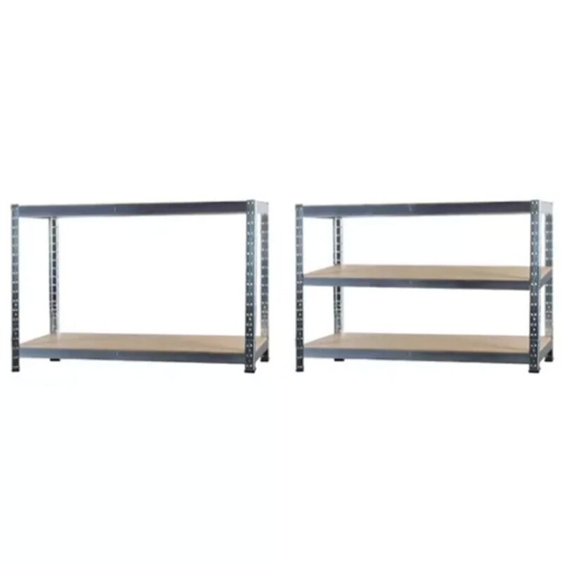 Metalna montažna polica 220x100x45cm, 5 nivoa, nosivost 875kg - pogled 5