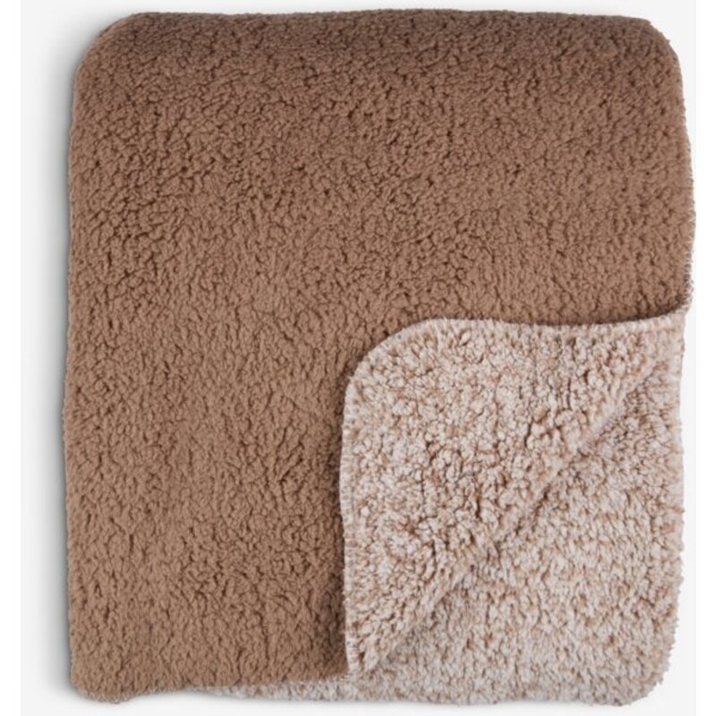 Plišano ćebe STORFRYTLE 200x220 tamni pesak - pogled 5