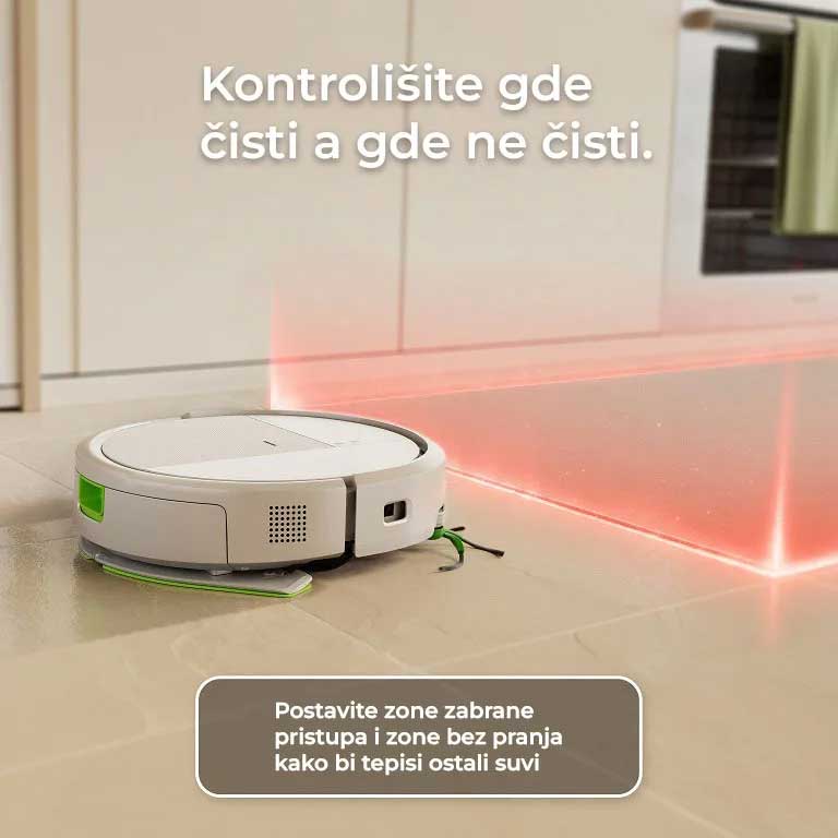 iRobot Roomba 115 Combo robot usisivač i perač podova + AutoEmpty baza Beli - pogled 5