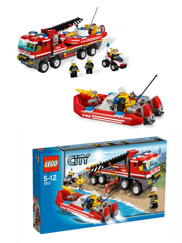 LEGO® City Vatrogasni kamion i brod LE7213 - pogled 5
