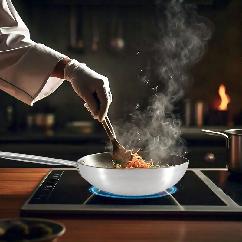 Profesionalni Wok tiganj od aluminijuma, 30 cm, indukcija M-Pro - pogled 5
