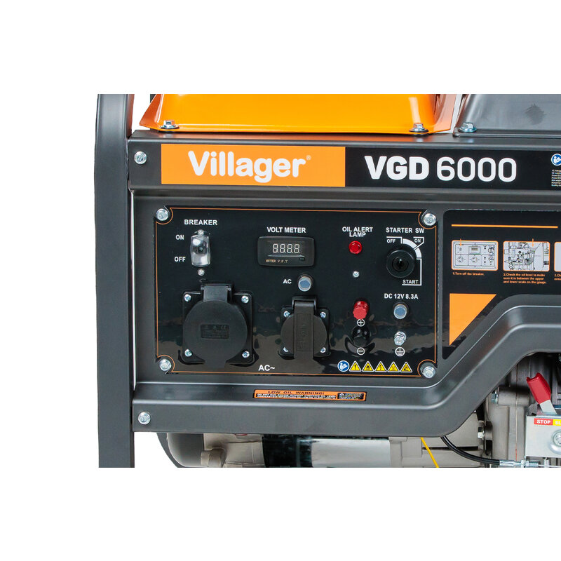Agregat dizel Villager VGD 6000 - 6kW, 230V - pogled 5