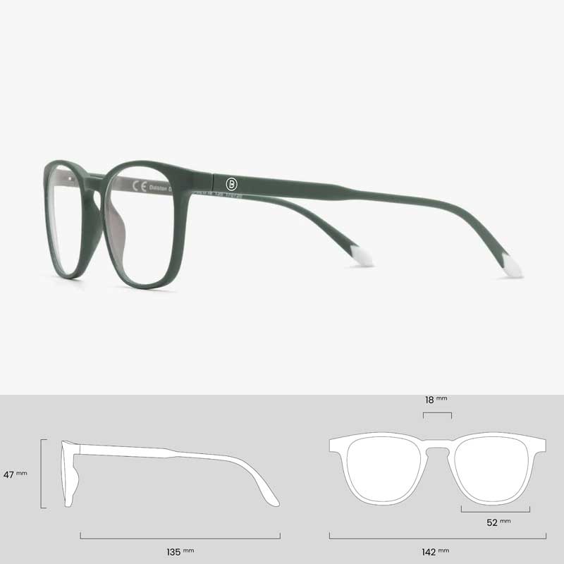 Naočare za zaštitu od plave svetlosti Barner Dalston Matte Dark Green - pogled 5