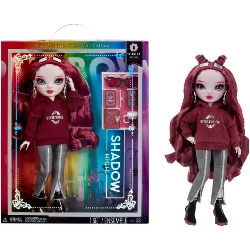 Shadow High lutka Scarlet Rose Maroon - modna lutka sa bordo kosom - pogled 5